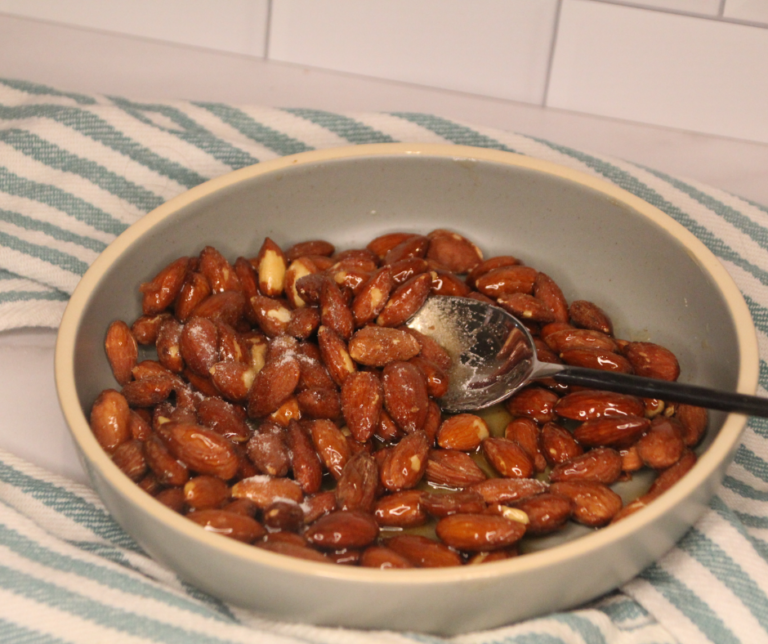 Air Fryer Honey Roasted Almonds Fork To Spoon