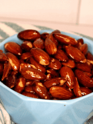 Air Fryer Honey Roasted Almonds