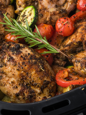 Air Fryer Jerk Chicken Thighs
