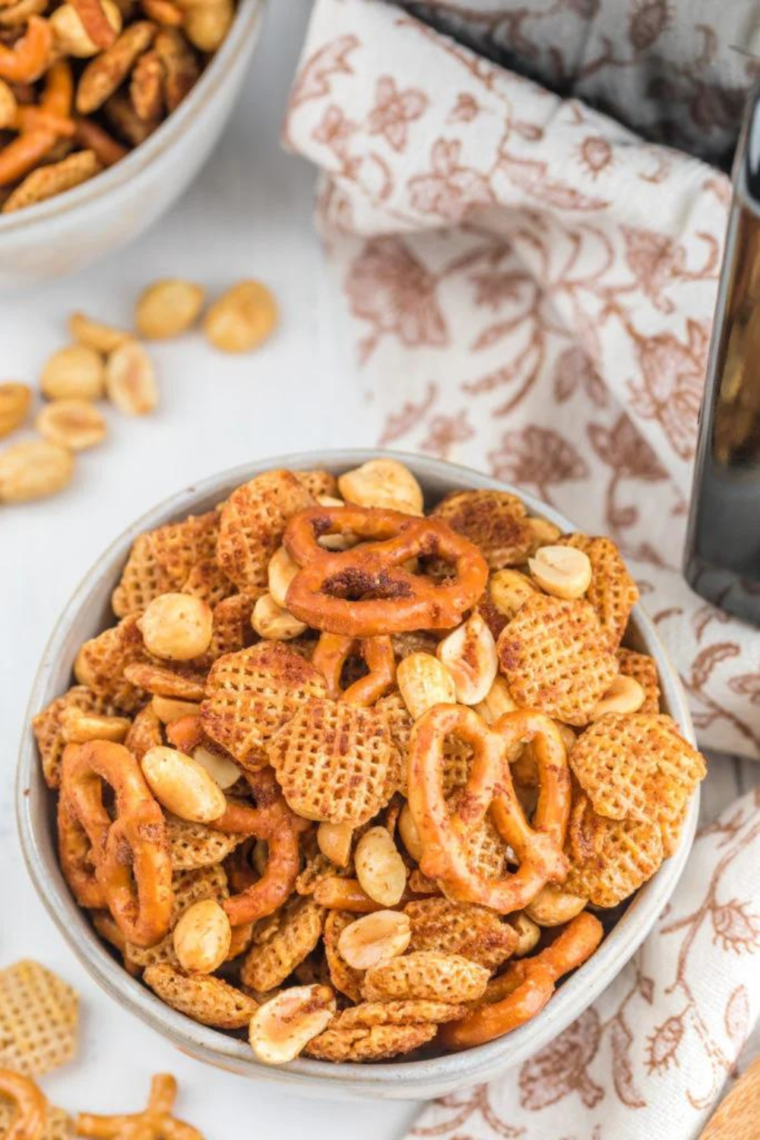 Bowl of Nuts and Bolts in white bowl