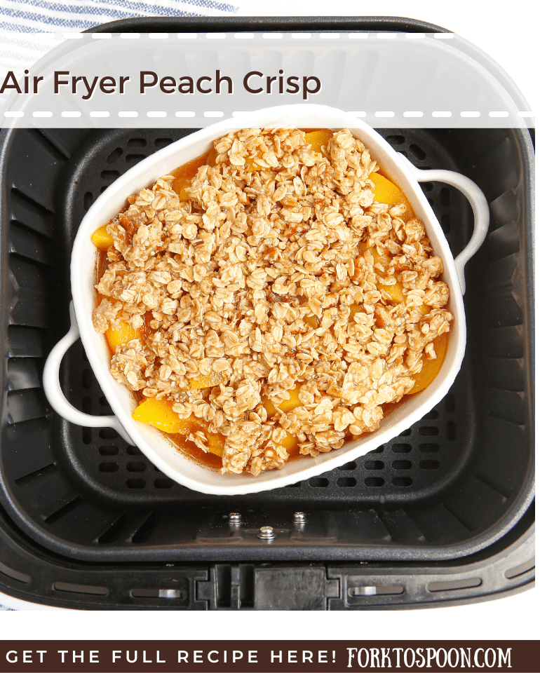 Air Fryer Peach Crisp