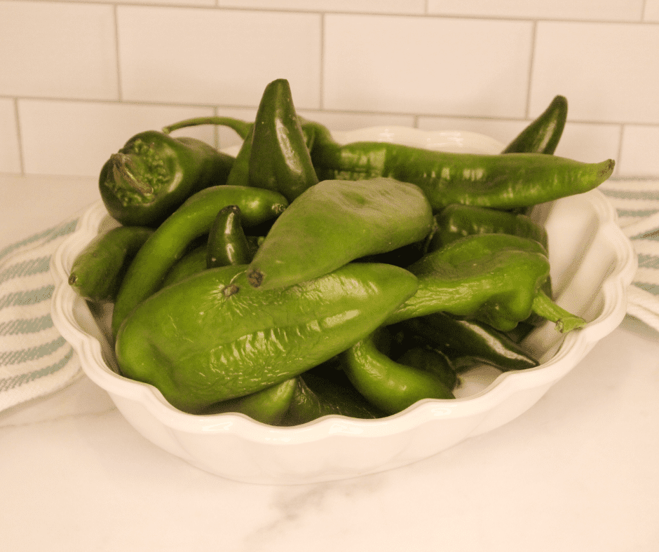 Ingredients Needed For Air Fryer Roasted Hatch Peppers
