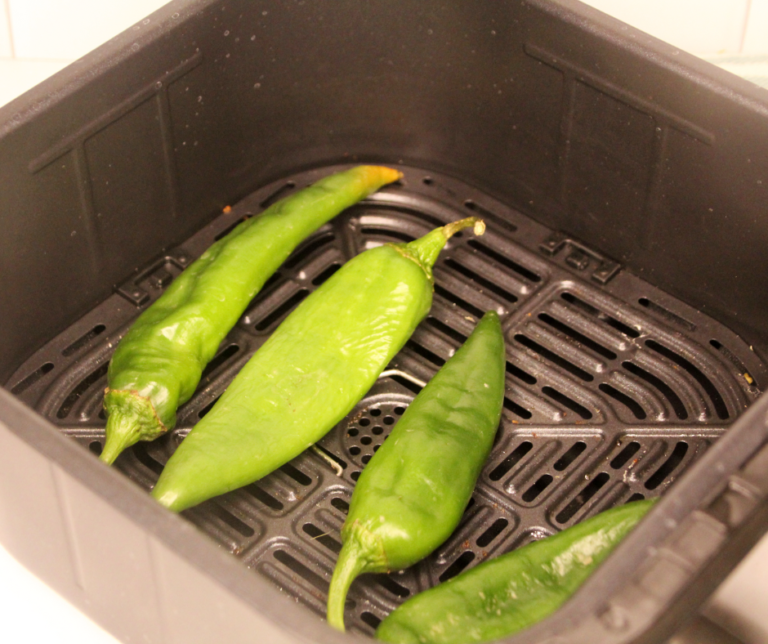 Air Fryer Roasted Hatch Peppers Fork To Spoon