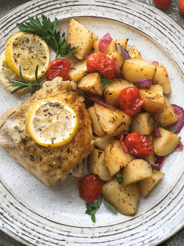 Air Fryer Lipton Onion Oven Roasted Potatoes Fork To Spoon