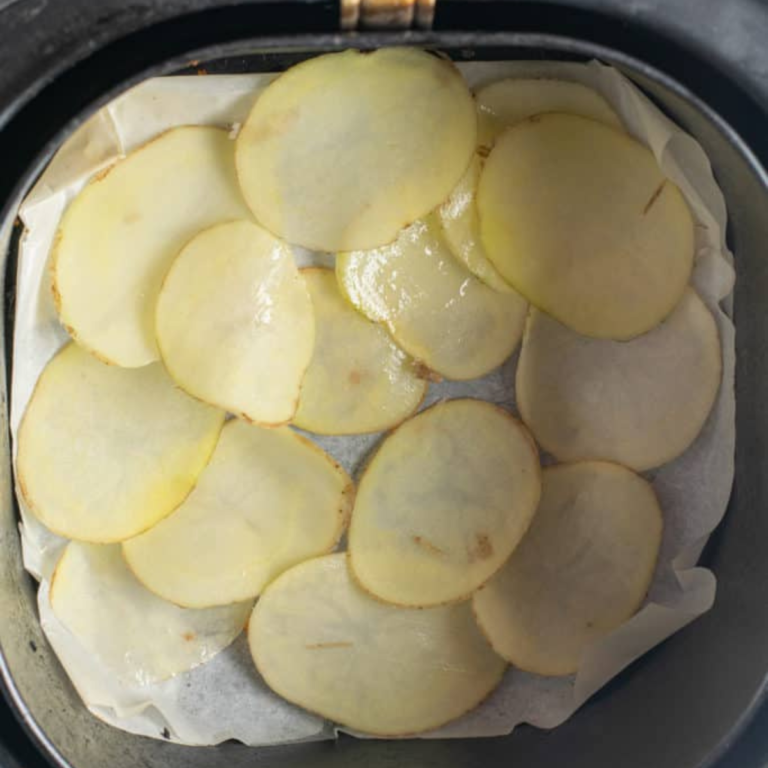 Air Fryer Salt and Vinegar Potato Chips - Fork To Spoon