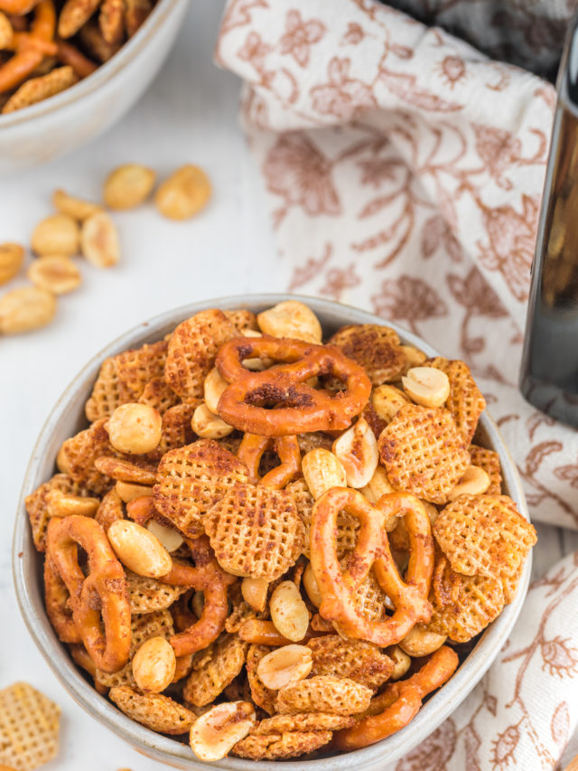 Air Fryer Chex Party Mix Recipe Fork To Spoon