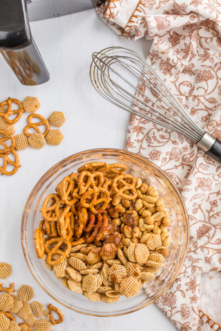 Air Fryer Classic Homemade Nuts and Bolts Recipe Fork To Spoon