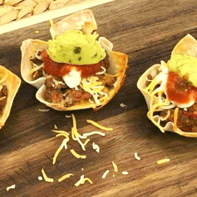 Air Fryer Taco Cups - Fork To Spoon