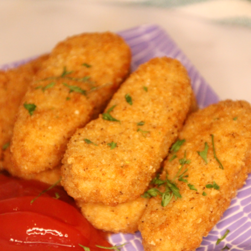 Air Fryer Trader Joe’s Chickenless Crispy Tenders Fork To Spoon