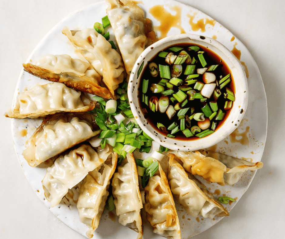 Cooking Trader Joe's Thai Vegetable Gyoza In A Pan (From Frozen) - Sip Bite  Go