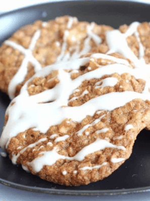 Air Fryer Apple Cinnamon Oatmeal Cookies