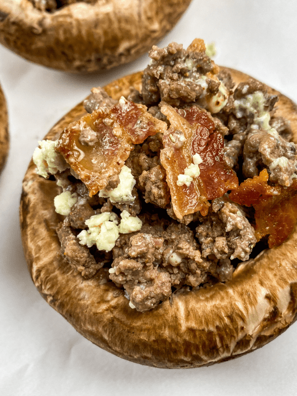 Air Fryer Crab Stuffed Mushrooms - Fork To Spoon