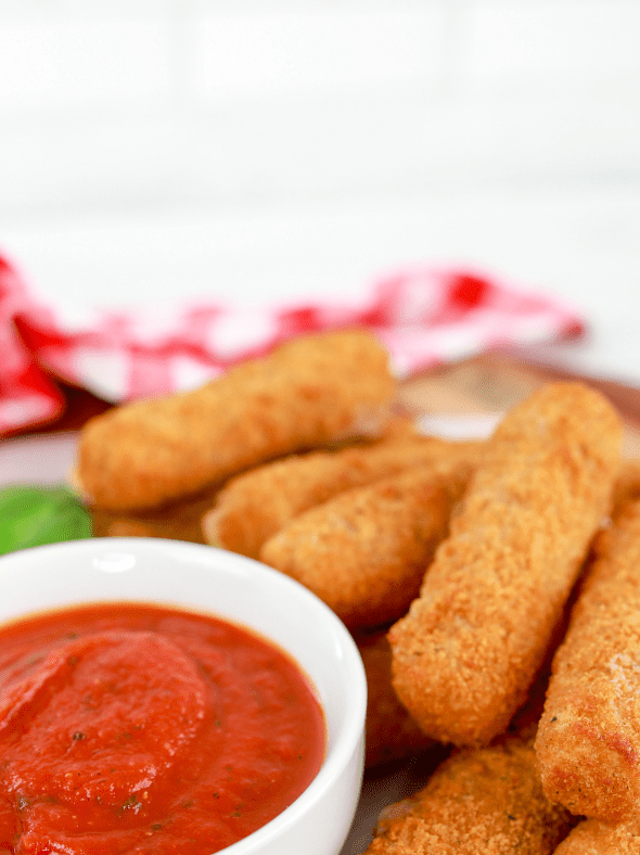 TGI Friday's Mozzarella Sticks In The Air Fryer Fork To Spoon