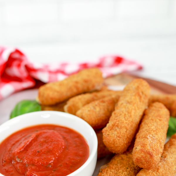 Farm Rich Mozzarella Sticks In Air Fryer Fork To Spoon