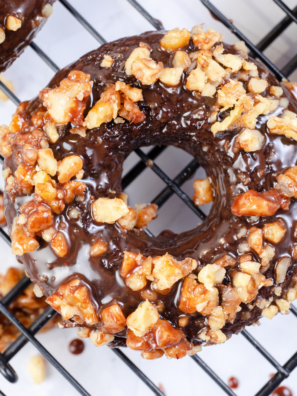 Fudgy Air Fryer Brownie Donuts (More Crispy Edges Than a Regular Brownie)