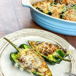 Air Fryer Stuffed Poblano Peppers