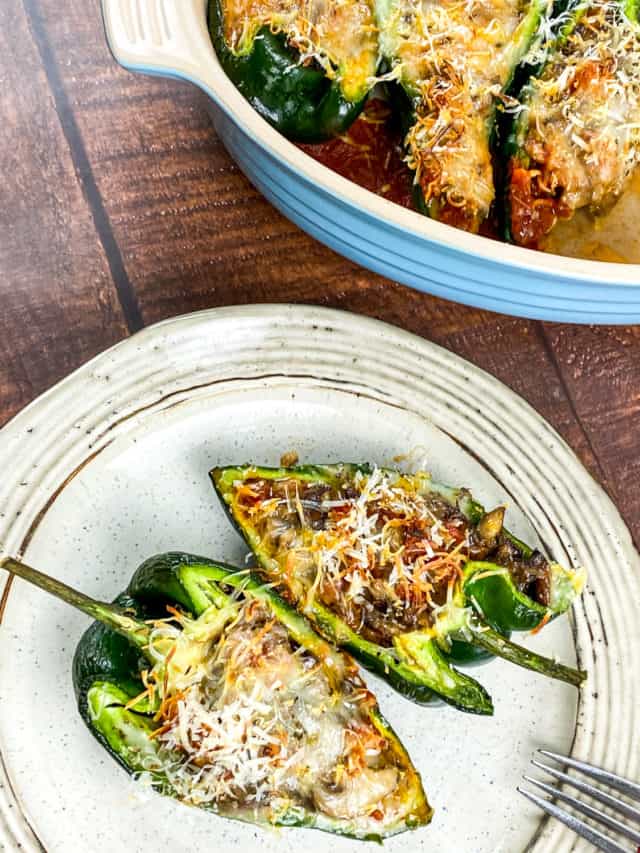 Air Fryer Stuffed Poblano Peppers Fork To Spoon