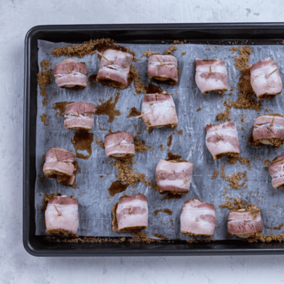 Air Fryer Bacon Wrapped Water Chestnuts Fork To Spoon