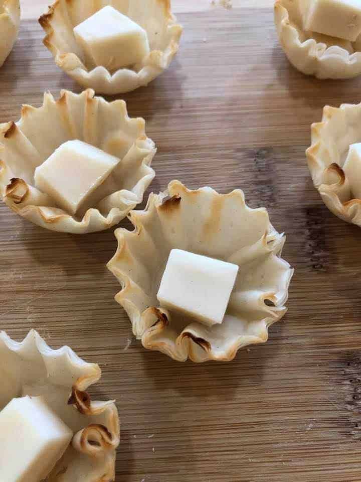 Air Fryer Cranberry Brie Bites Fork To Spoon