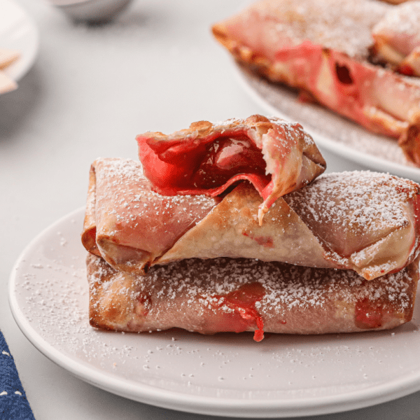 Air Fryer Cheesecake Egg Rolls Fork To Spoon