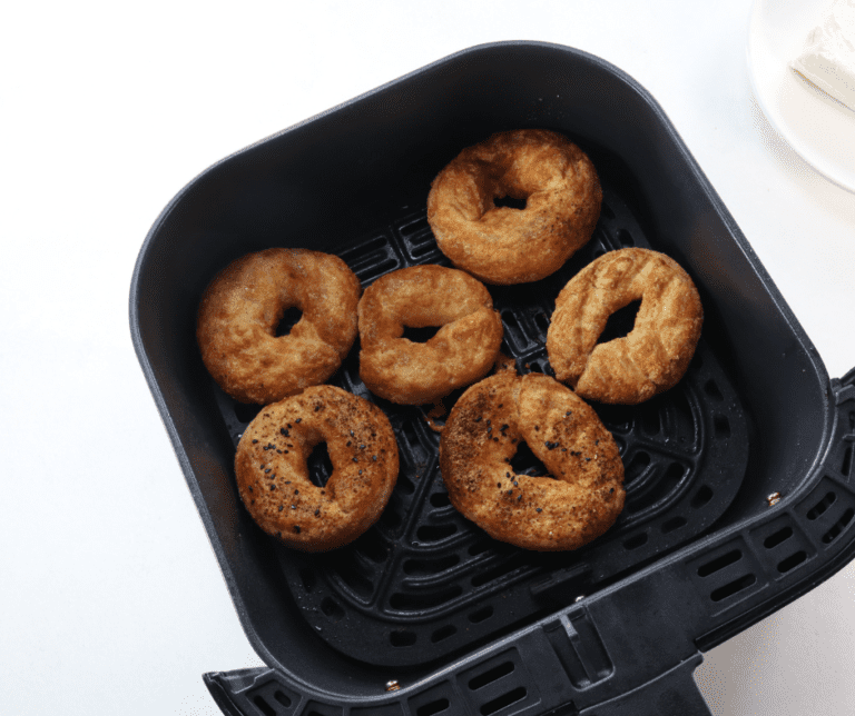 Air Fryer Frozen Bagels Fork To Spoon