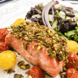 Easy Air Fryer Pistachio Crusted Salmon Recipe