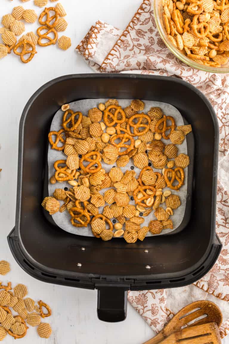 Air Fryer Chex Party Mix Recipe Fork To Spoon