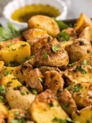 Crispy on the outside, fluffy on the inside, and bursting with lemon, garlic, and oregano &mdash; these Air Fryer Greek Lemon Potatoes are the easy Mediterranean side dish you'll make on repeat. Ready in just 30 minutes with a handful of pantry staples, they go with everything from grilled chicken to a full Greek feast.