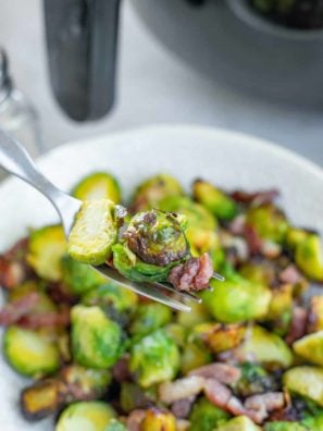 Honey & Balsamic Air Fryer Brussels Sprouts
