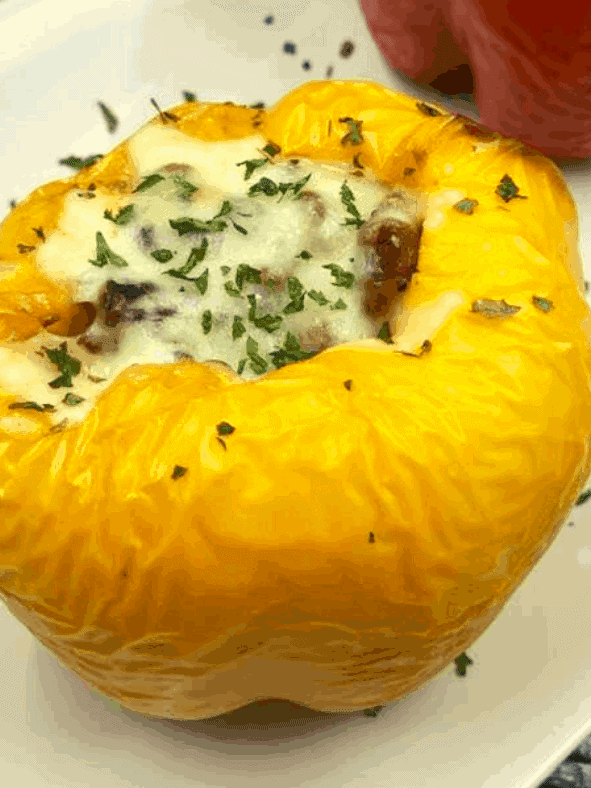 Air Fryer Philadelphia Cheesesteak Stuffed Peppers Fork To Spoon