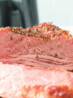 sliced air fryer corned beef brisket