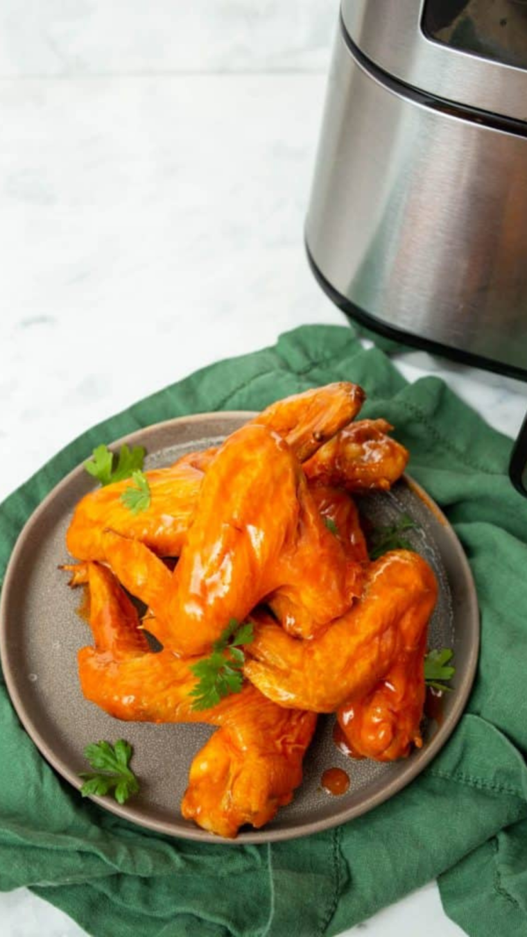 thawed chicken wings in air fryer