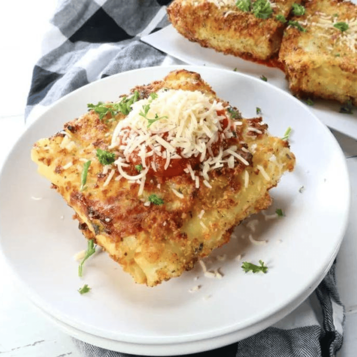 Air Fryer Olive Garden Copycat Lasagna Fritta Fork To Spoon