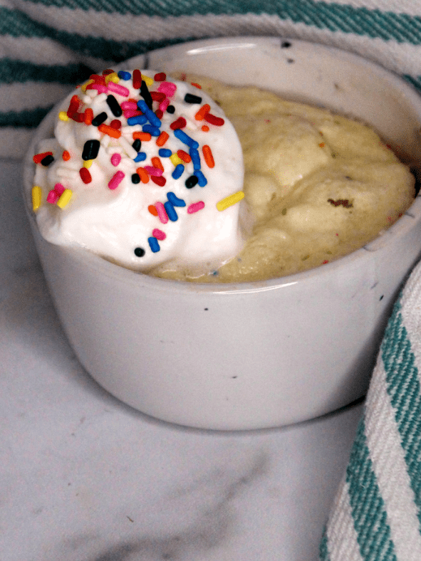 Air Fryer Lemon Mug Cake Fork To Spoon