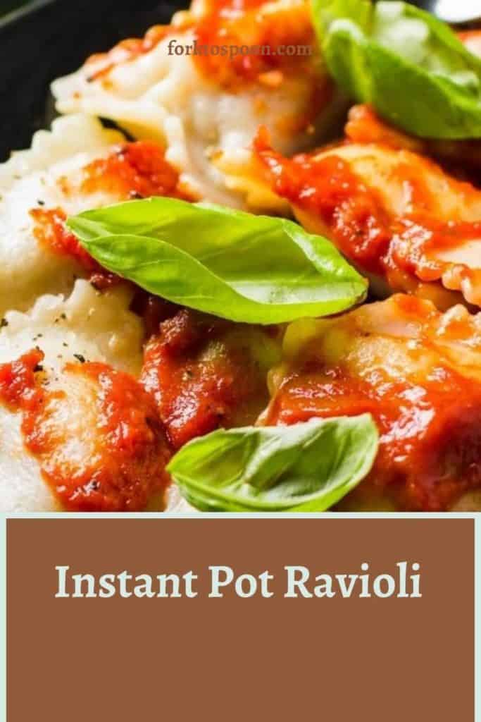 Instant Pot Ravioli - Fork To Spoon