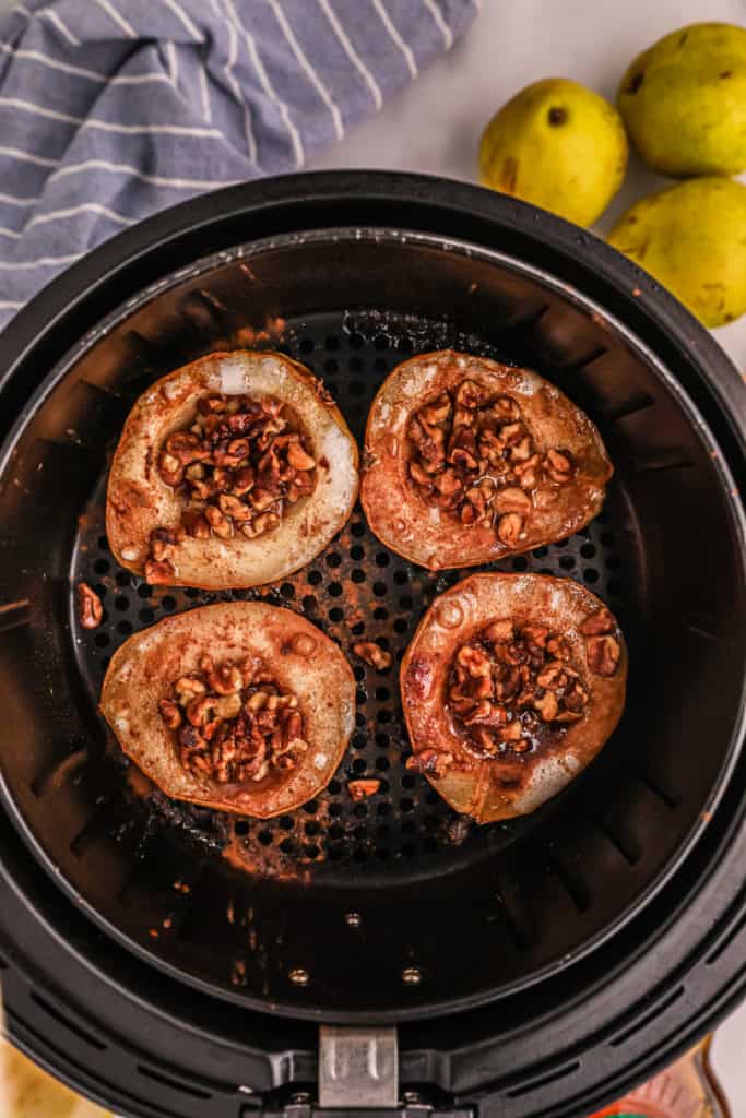 Step Three: Cook The Pears In Air Fryer