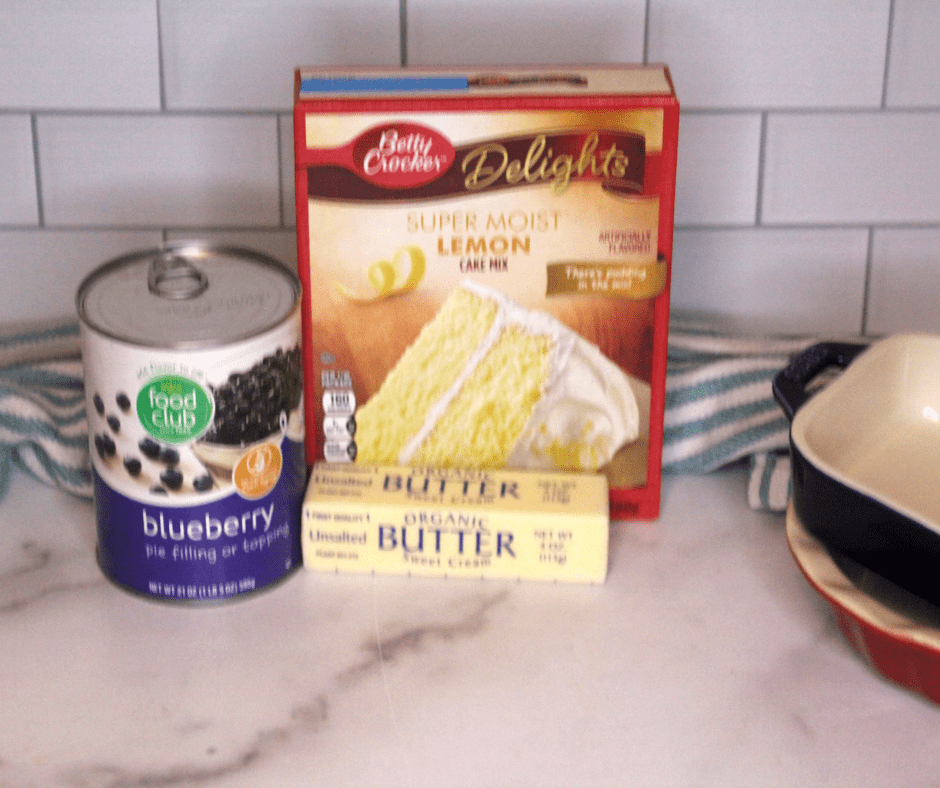 Ingredients Needed For Air Fryer Blueberry Dump Cake
