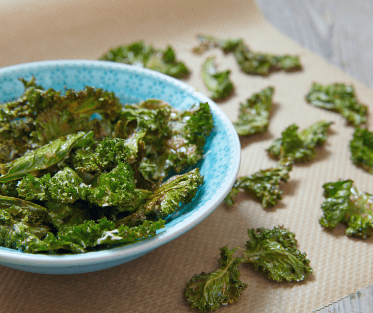 Air Fryer Kale Chips No Oil Fork To Spoon