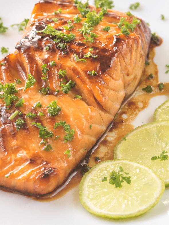 Air Fryer Maple Glazed Salmon - Fork To Spoon