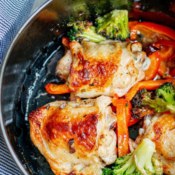 Air Fryer Greek Chicken Thighs Fork To Spoon