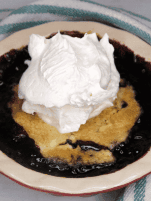 Easy Air Fryer Blueberry Dump Cake