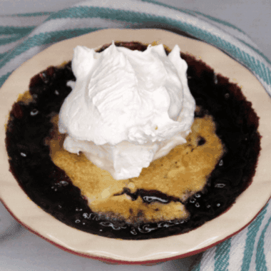 Easy Air Fryer Blueberry Dump Cake