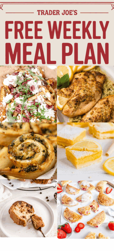 Trader Joe's Free Weekly Meal Plan