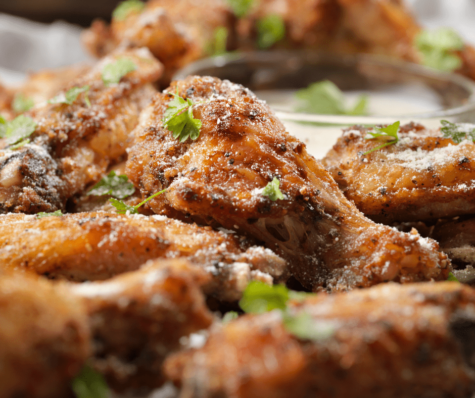 This is the perfect recipe if you have been looking for the perfect Keto Air Fryer Garlic Parmesan Wings. With only two net carbs per serving, you can please the family while enjoying the delicious flavor of parmesan cheese! And by using the air fryer, you will get a batch of crispy wings, perfect for game day or a quick weeknight meal!