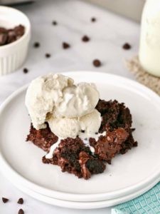 Air Fryer Chocolate Dump Cake