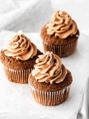 Air Fryer Double Chocolate Sea Salt Cupcakes