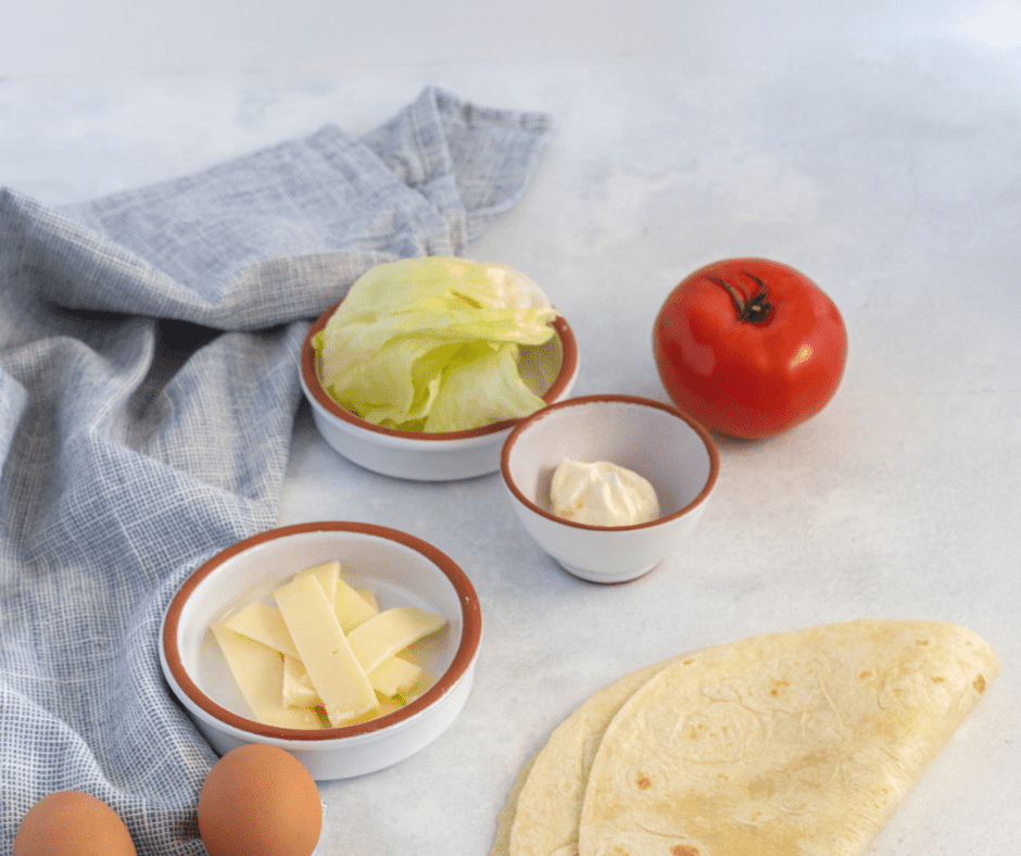 Ingredients For Easy Breakfast Tortillas