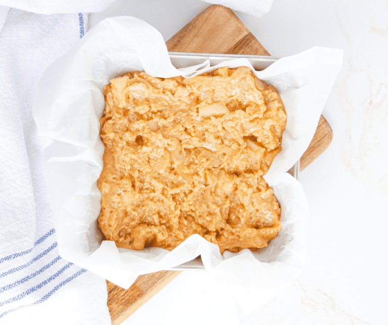 Air Fryer Brown Butter Apple Blondies Fork To Spoon