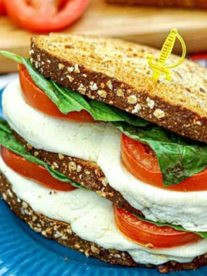 Air Fryer Caprese Sandwiches