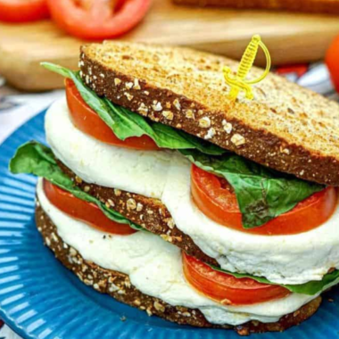 Air Fryer Caprese Sandwiches